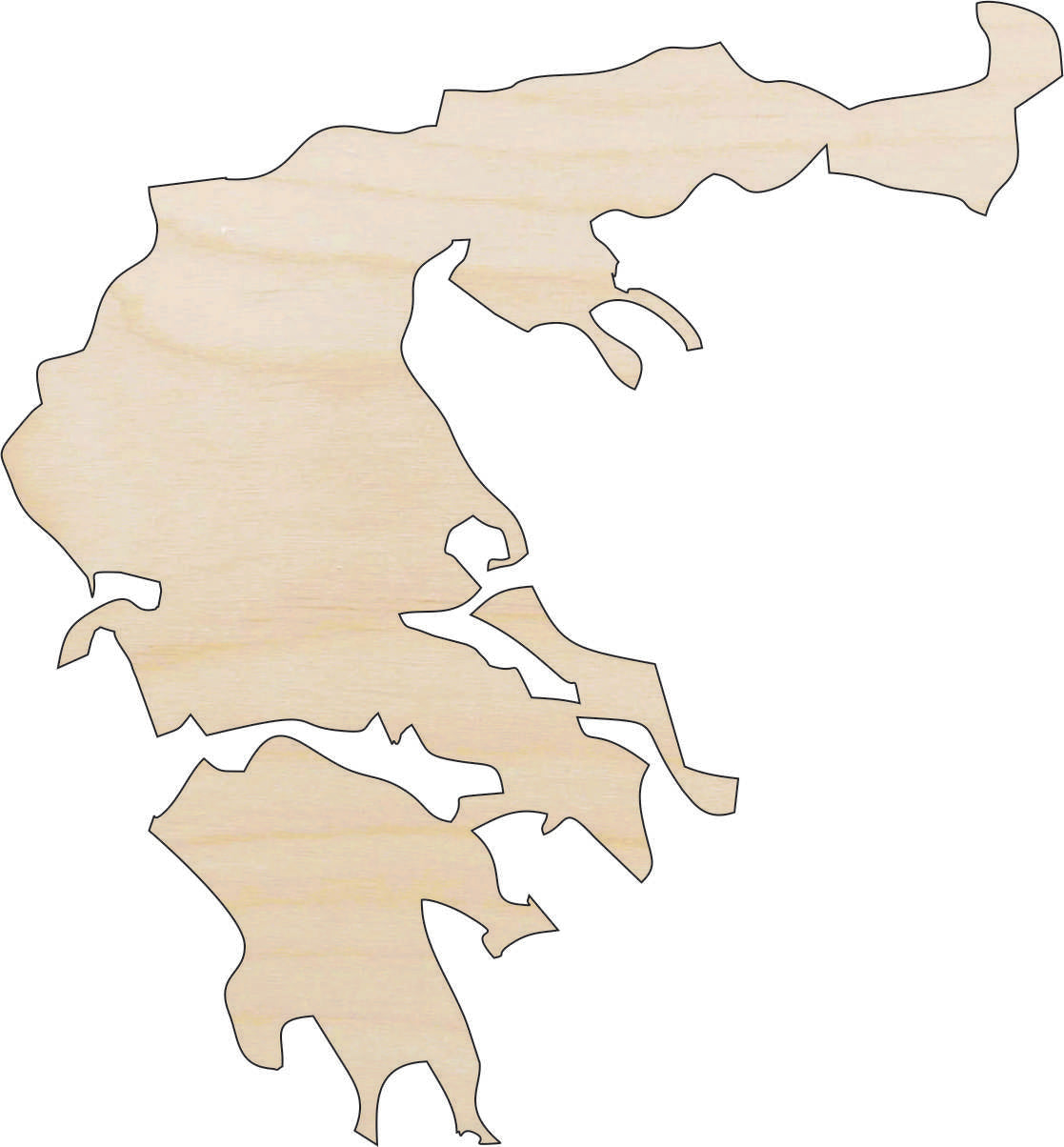 Country Greece - Laser Cut Out Unfinished Wood Craft Shape WLD79 Country Greece - Laser Cut Out Unfinished Wood Craft Shape WLD79