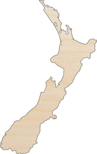 New Zealand Wood Craft Shape - Laser Cut Baltic Birch Unfinished DIY Wood Art Supplies WLD90 - The Wood Shape Store