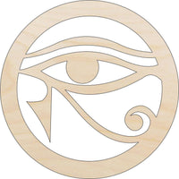 Egyptian Eye Wood Craft Shape - Laser Cut Baltic Birch Unfinished DIY Wood Art Supplies WLD91 - The Wood Shape Store