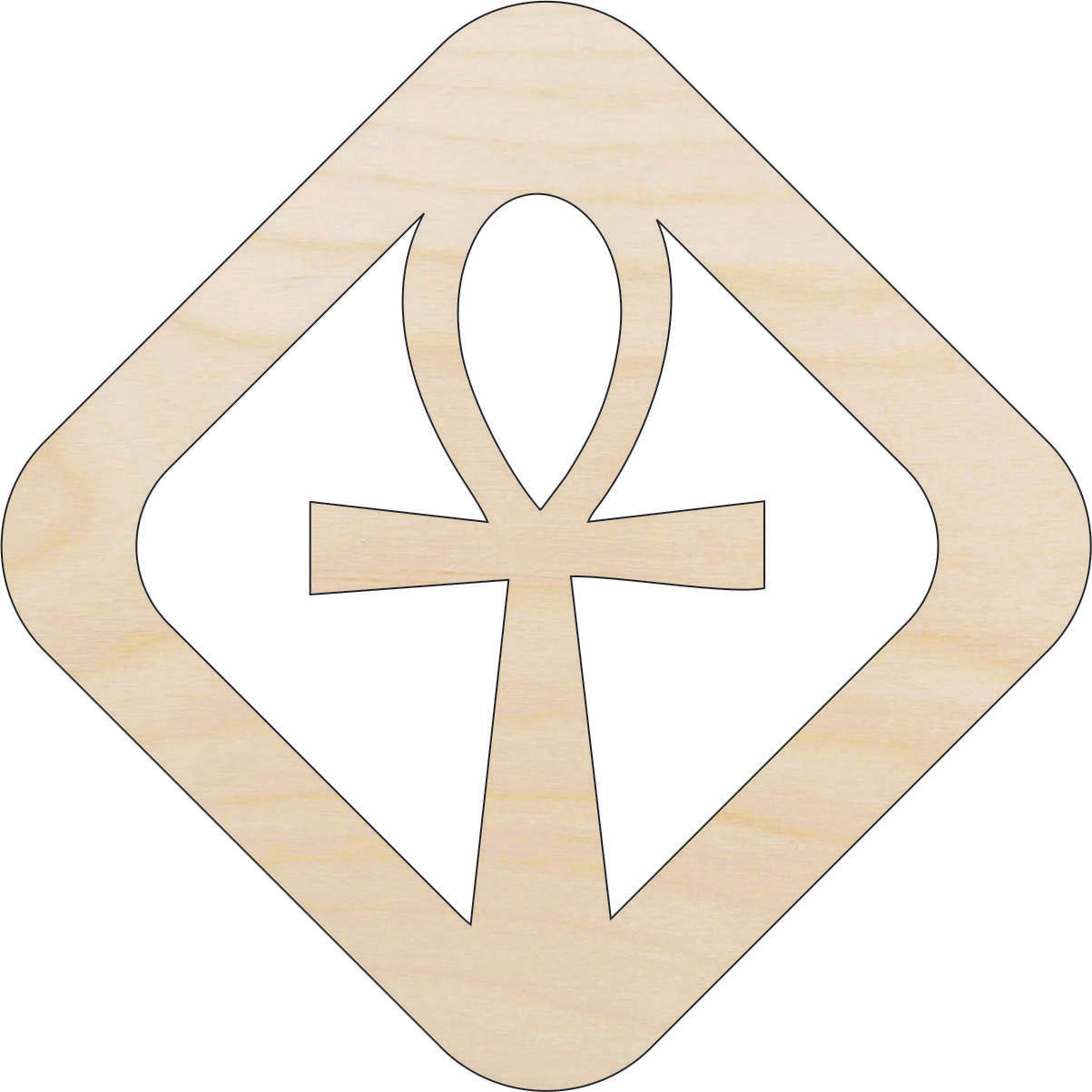 Ankh - Laser Cut Out Unfinished Wood Craft Shape WLD97 Ankh - Laser Cut Out Unfinished Wood Craft Shape WLD97