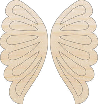 Wing Wood Craft Shape - Laser Cut Baltic Birch Unfinished DIY Wood Art Supplies WNG10 - The Wood Shape Store