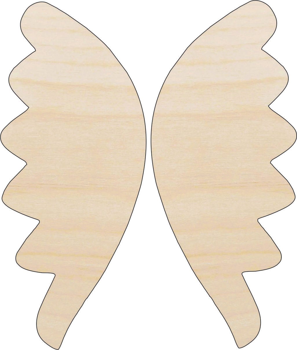 Wing Wood Craft Shape - Laser Cut Baltic Birch Unfinished DIY Wood Art Supplies WNG13 - The Wood Shape Store