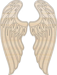 Wing Wood Craft Shape - Laser Cut Baltic Birch Unfinished DIY Wood Art Supplies WNG1 - The Wood Shape Store