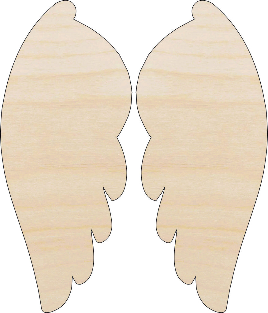 Wing - Laser Cut Out Unfinished Wood Craft Shape WNG2