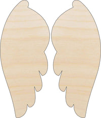 Wing Wood Craft Shape - Laser Cut Baltic Birch Unfinished DIY Wood Art Supplies WNG2 - The Wood Shape Store