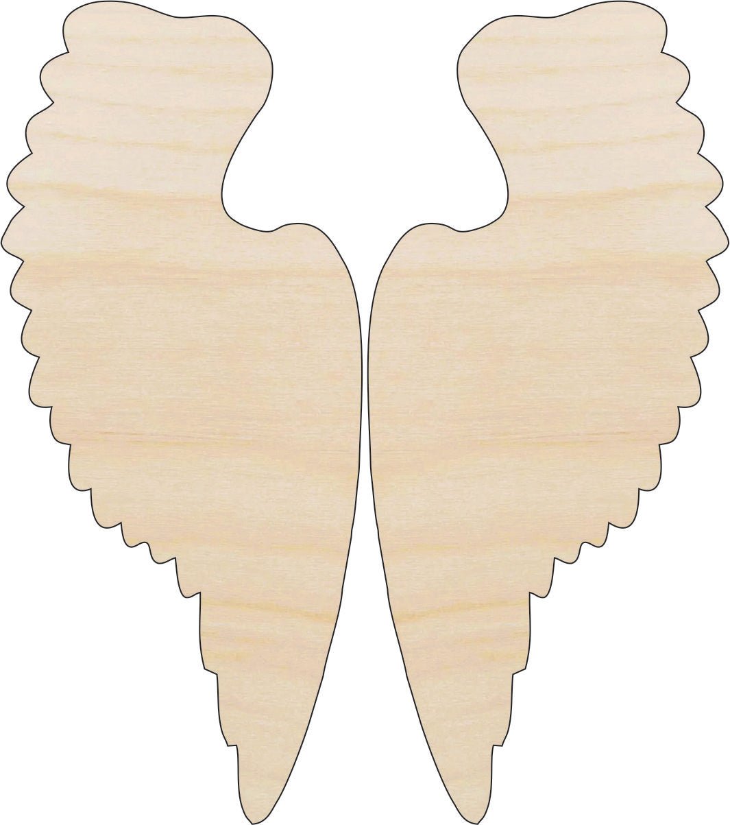 Wing Wood Craft Shape - Laser Cut Baltic Birch Unfinished DIY Wood Art Supplies WNG3 - The Wood Shape Store