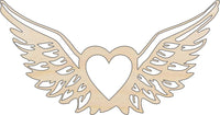 Wing Wood Craft Shape - Laser Cut Baltic Birch Unfinished DIY Wood Art Supplies WNG4 - The Wood Shape Store