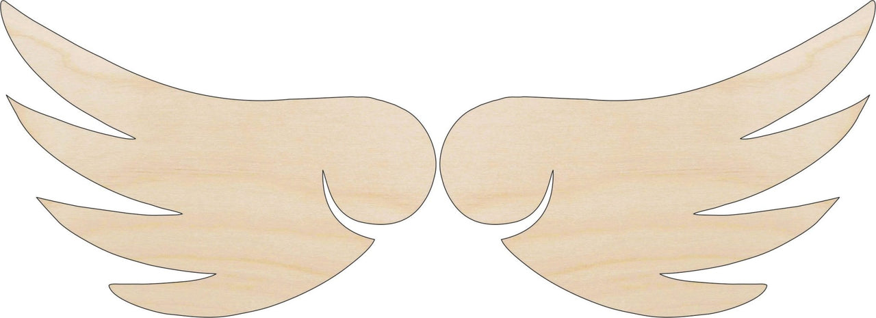 Wing Wood Craft Shape - Laser Cut Baltic Birch Unfinished DIY Wood Art Supplies WNG5 - The Wood Shape Store
