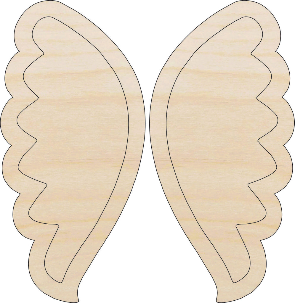 Wing - Laser Cut Out Unfinished Wood Craft Shape WNG7