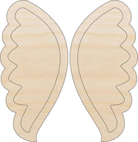 Wing Wood Craft Shape - Laser Cut Baltic Birch Unfinished DIY Wood Art Supplies WNG7 - The Wood Shape Store