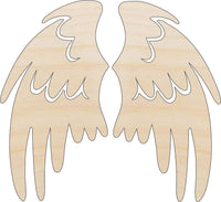 Wing Wood Craft Shape - Laser Cut Baltic Birch Unfinished DIY Wood Art Supplies WNG8 - The Wood Shape Store