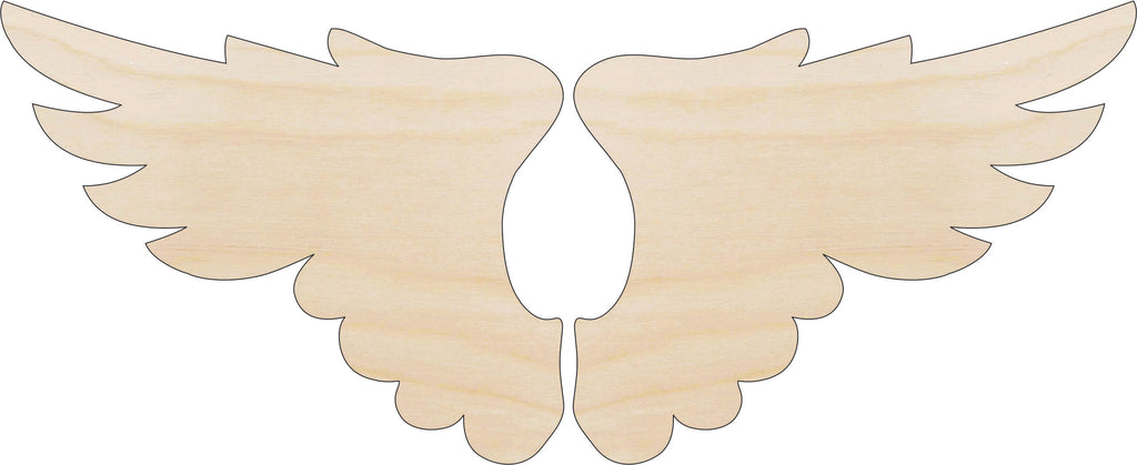 Wing - Laser Cut Out Unfinished Wood Craft Shape WNG9