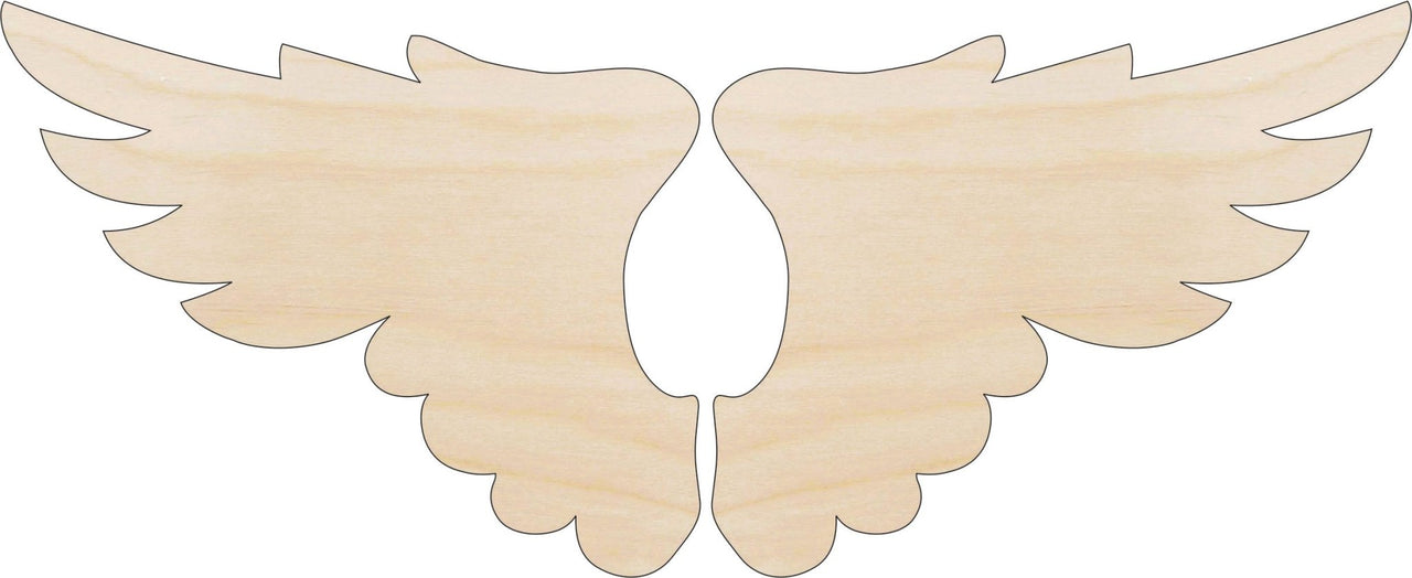 Wing Wood Craft Shape - Laser Cut Baltic Birch Unfinished DIY Wood Art Supplies WNG9 - The Wood Shape Store