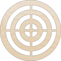 Hunting Target Wood Craft Shape - Laser Cut Baltic Birch Unfinished DIY Wood Art Supplies WPN11 - The Wood Shape Store