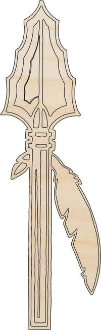 Spear Arrow Wood Craft Shape Laser Cut Out & Unfinished DIY Craft Supply WPN72 - The Wood Shape Store