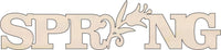 Spring Wood Craft Shape - Laser Cut Baltic Birch Unfinished DIY Wood Art Supplies WRD11 - The Wood Shape Store