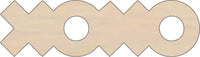 XOXO Wood Craft Shape - Laser Cut Baltic Birch Unfinished DIY Wood Art Supplies WRD131 - The Wood Shape Store