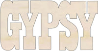 Gypsy Wood Craft Shape - Laser Cut Baltic Birch Unfinished DIY Wood Art Supplies WRD18 - The Wood Shape Store