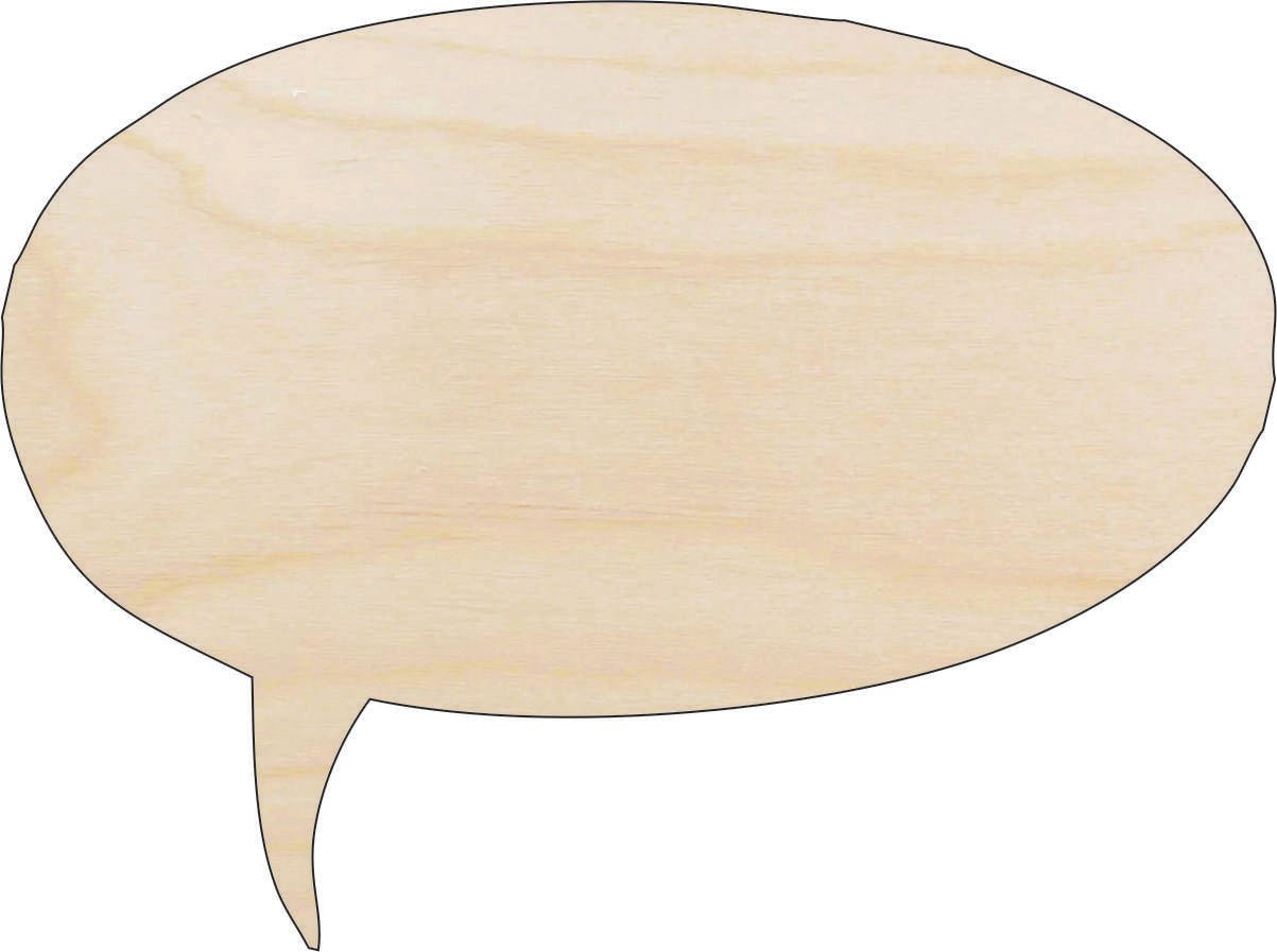 Bubble Wood Craft Shape - Laser Cut Baltic Birch Unfinished DIY Wood Art Supplies WRD23 - The Wood Shape Store