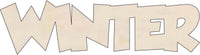 Winter Wood Craft Shape - Laser Cut Baltic Birch Unfinished DIY Wood Art Supplies WRD2 - The Wood Shape Store