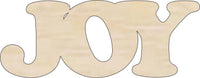 Joy Wood Craft Shape - Laser Cut Baltic Birch Unfinished DIY Wood Art Supplies WRD32 - The Wood Shape Store