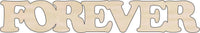 Forever Wood Craft Shape - Laser Cut Baltic Birch Unfinished DIY Wood Art Supplies WRD34 - The Wood Shape Store
