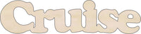 Cruise Wood Craft Shape - Laser Cut Baltic Birch Unfinished DIY Wood Art Supplies WRD42 - The Wood Shape Store