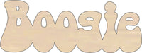 Boogie Wood Craft Shape - Laser Cut Baltic Birch Unfinished DIY Wood Art Supplies WRD51 - The Wood Shape Store