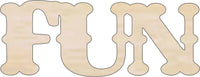 Fun Wood Craft Shape - Laser Cut Baltic Birch Unfinished DIY Wood Art Supplies WRD57 - The Wood Shape Store