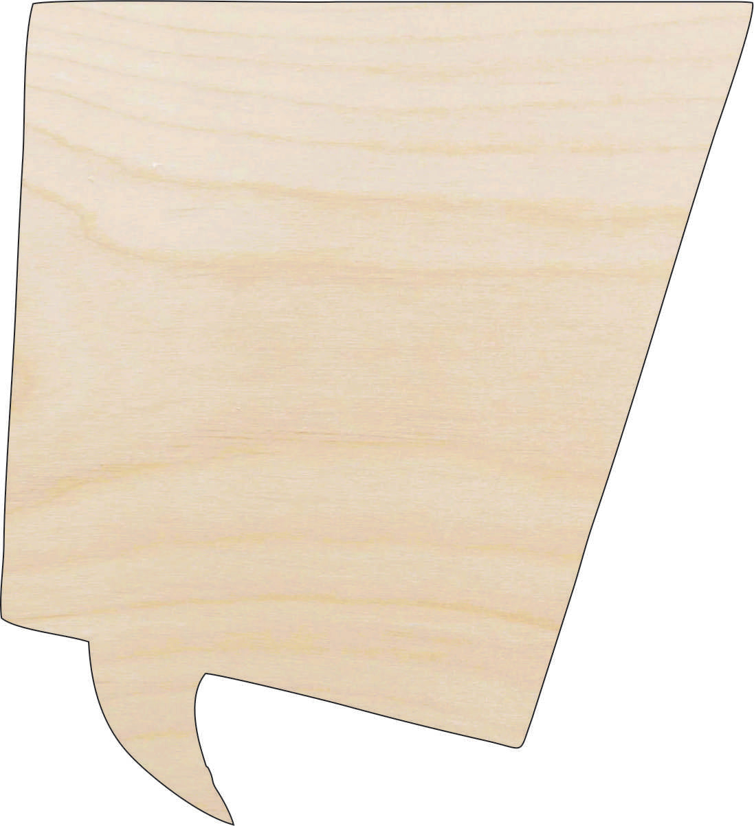 Word Bubble - Laser Cut Out Unfinished Wood Craft Shape WRD63