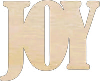 Joy Wood Craft Shape - Laser Cut Baltic Birch Unfinished DIY Wood Art Supplies WRD67 - The Wood Shape Store