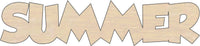 Summer Wood Craft Shape - Laser Cut Baltic Birch Unfinished DIY Wood Art Supplies WRD82 - The Wood Shape Store