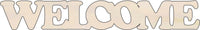 Welcome Wood Craft Shape - Laser Cut Baltic Birch Unfinished DIY Wood Art Supplies WRD92 - The Wood Shape Store