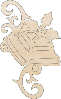 Bells Wood Craft Shape - Laser Cut Baltic Birch Unfinished DIY Wood Art Supplies XMS110 - The Wood Shape Store