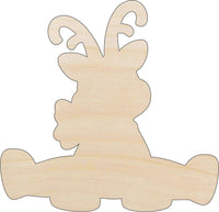 Reindeer Wood Craft Shape - Laser Cut Baltic Birch Unfinished DIY Wood Art Supplies XMS113 - The Wood Shape Store