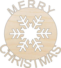 Christmas Wood Craft Shape – Laser Cut Baltic Birch Unfinished DIY Wood Art Supplies XMS116 - The Wood Shape Store