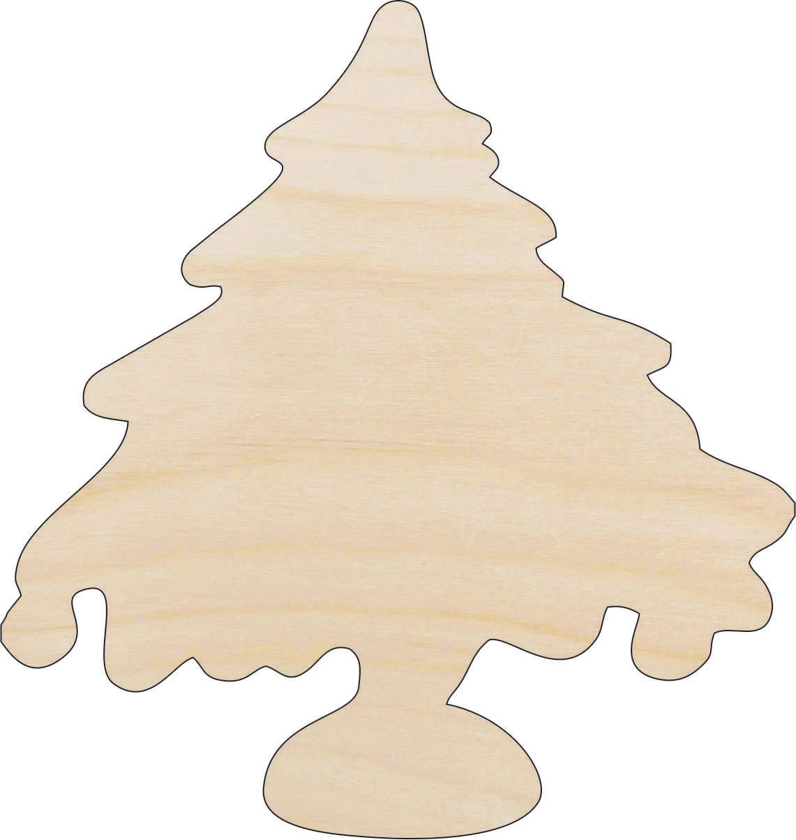 Tree Wood Craft Shape - Laser Cut Baltic Birch Unfinished DIY Wood Art Supplies XMS117 - The Wood Shape Store