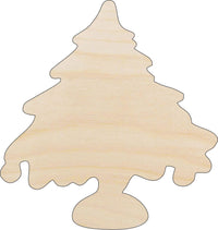 Tree Wood Craft Shape - Laser Cut Baltic Birch Unfinished DIY Wood Art Supplies XMS117 - The Wood Shape Store