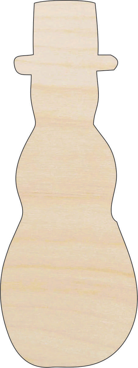 Snowman - Laser Cut Out Unfinished Wood Craft Shape XMS121 Snowman - Laser Cut Out Unfinished Wood Craft Shape XMS121