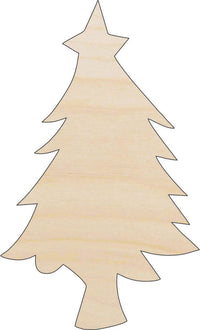 Tree Wood Craft Shape - Laser Cut Baltic Birch Unfinished DIY Wood Art Supplies XMS122 - The Wood Shape Store