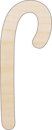 Candy Cane Wood Craft Shape - Laser Cut Baltic Birch Unfinished DIY Wood Art Supplies XMS124 - The Wood Shape Store