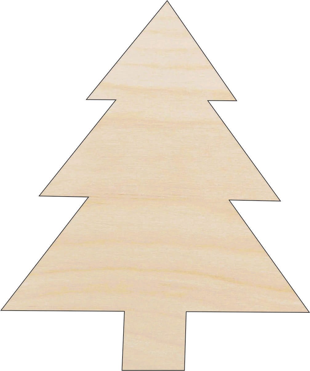 Tree Wood Craft Shape - Laser Cut Baltic Birch Unfinished DIY Wood Art Supplies XMS125 - The Wood Shape Store