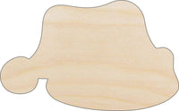 Santa Hat Wood Craft Shape - Laser Cut Baltic Birch Unfinished DIY Wood Art Supplies XMS126 - The Wood Shape Store