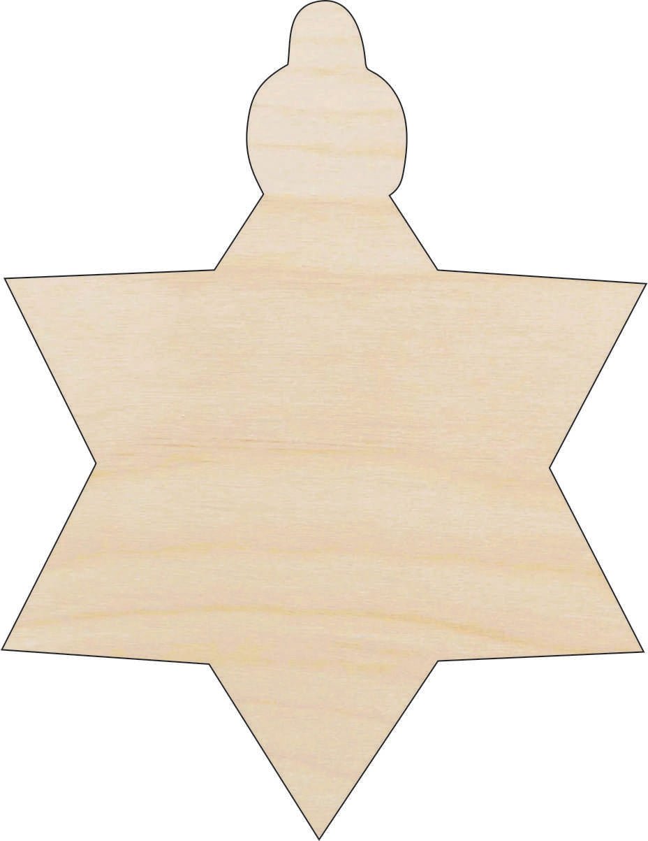 Ornament Wood Craft Shape - Laser Cut Baltic Birch Unfinished DIY Wood Art Supplies XMS141 - The Wood Shape Store