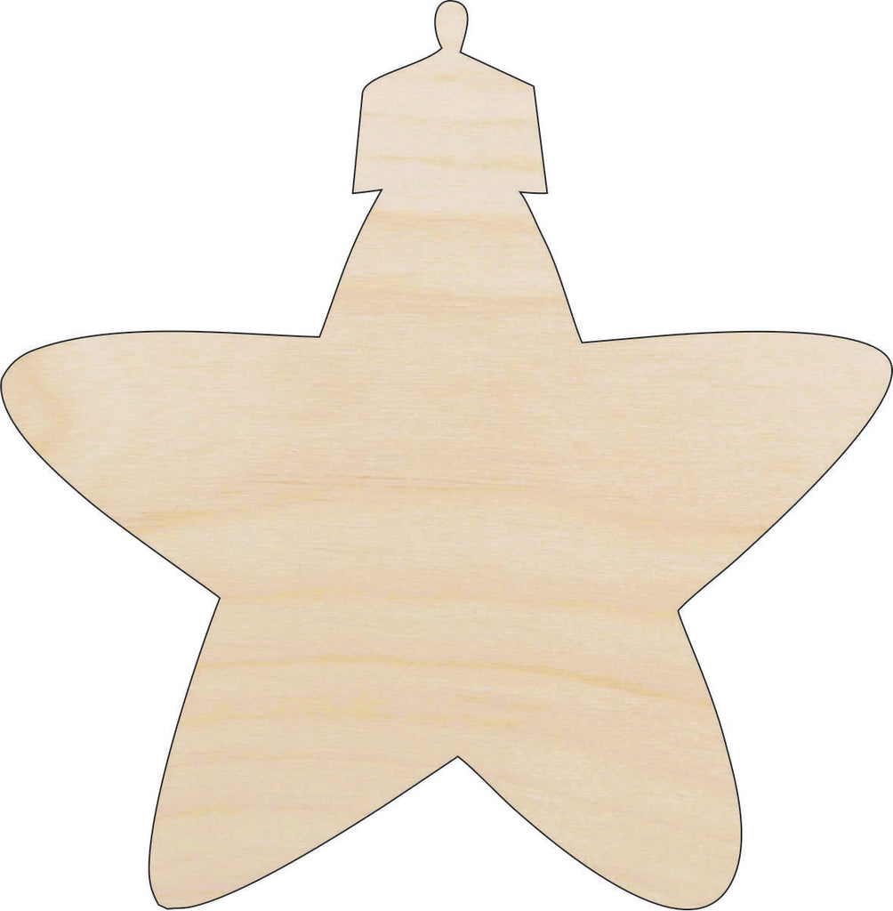 Christmas Star Ornament - Laser Cut Wood Shape XMS142