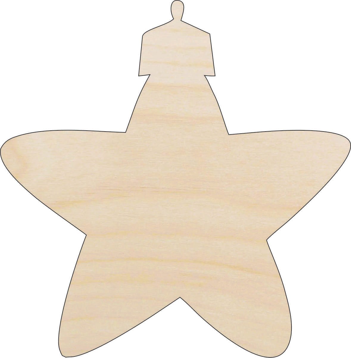 Ornament Wood Craft Shape - Laser Cut Baltic Birch Unfinished DIY Wood Art Supplies XMS142 - The Wood Shape Store