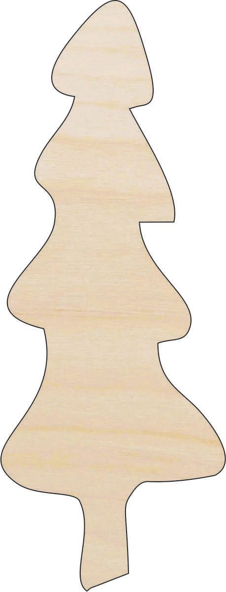 Tree Wood Craft Shape - Laser Cut Baltic Birch Unfinished DIY Wood Art Supplies XMS143 - The Wood Shape Store
