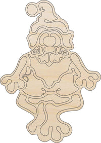 Gnome Elf Wood Craft Shape - Laser Cut Baltic Birch Unfinished DIY Wood Art Supplies XMS14 - The Wood Shape Store
