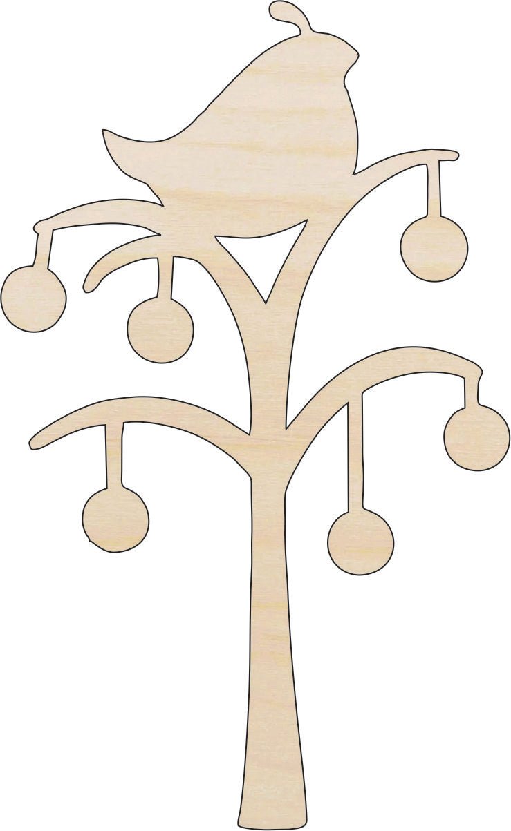 Partridge Wood Craft Shape – Laser Cut Baltic Birch Unfinished DIY Wood Art Supplies XMS150 - The Wood Shape Store