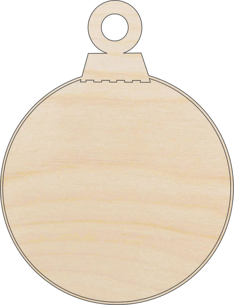 Bauble - Laser Cut Out Unfinished Wood Craft Shape XMS159